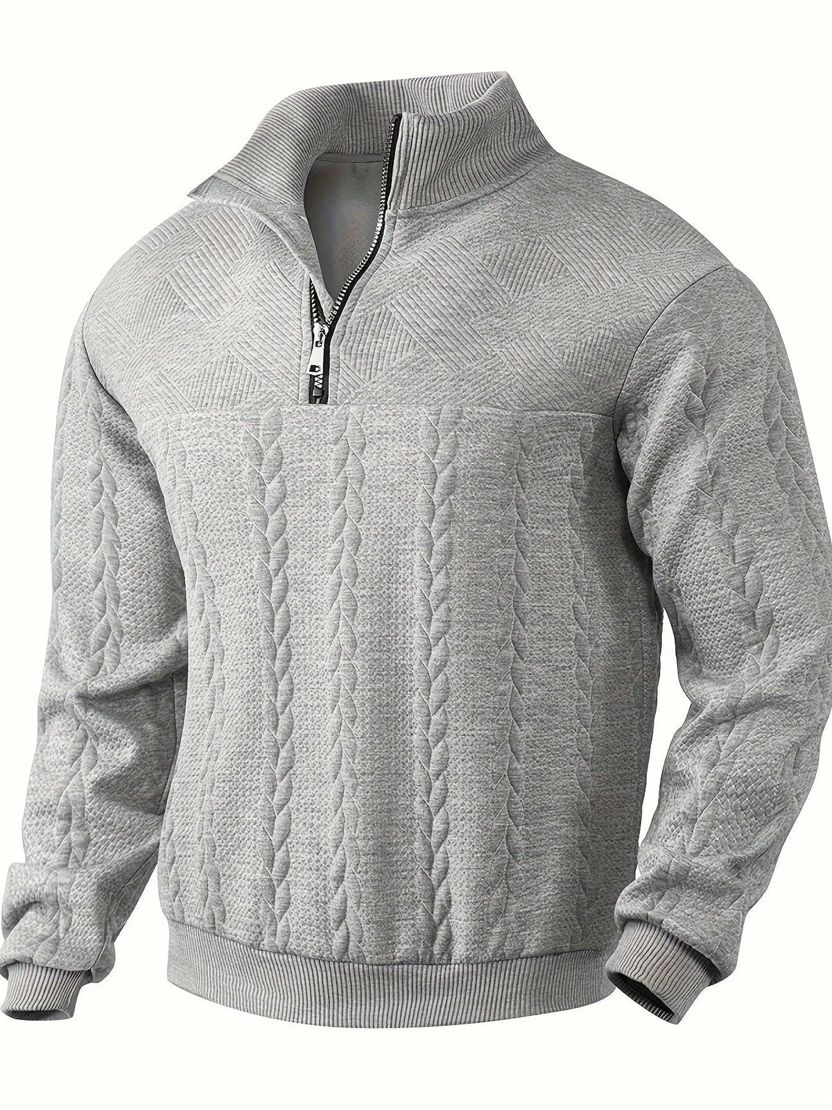 Andrés | Suéter vintage con cuello alto y cremallera