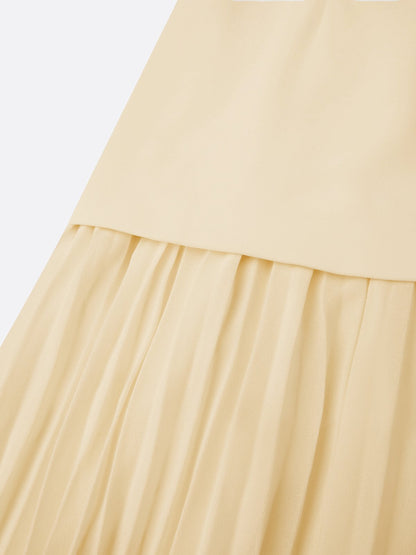 Micaela | Vestido largo plisado de diseño