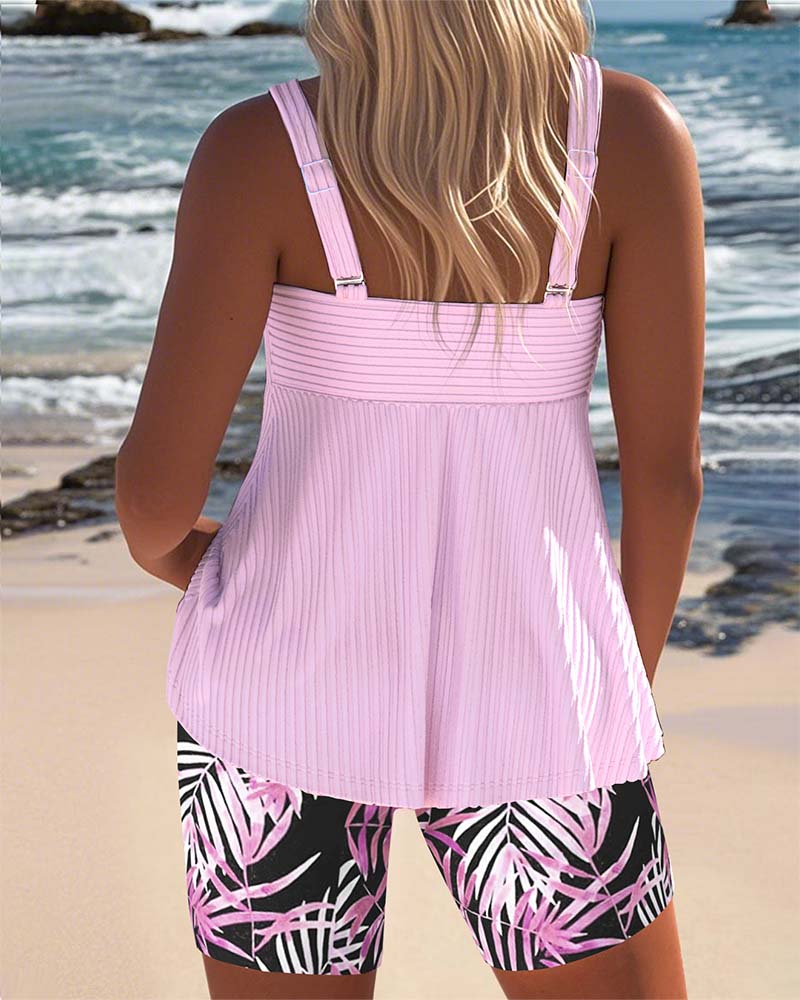 Jade | Conjunto de tankini de color