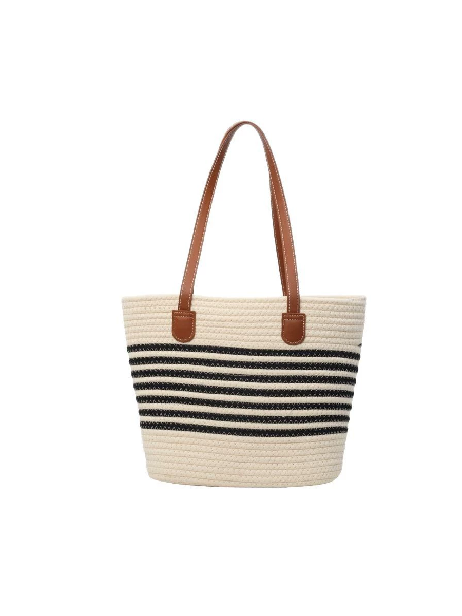 Bolso Capazo de Rafia para Playa