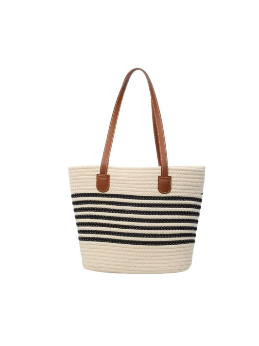 Bolso Capazo de Rafia para Playa