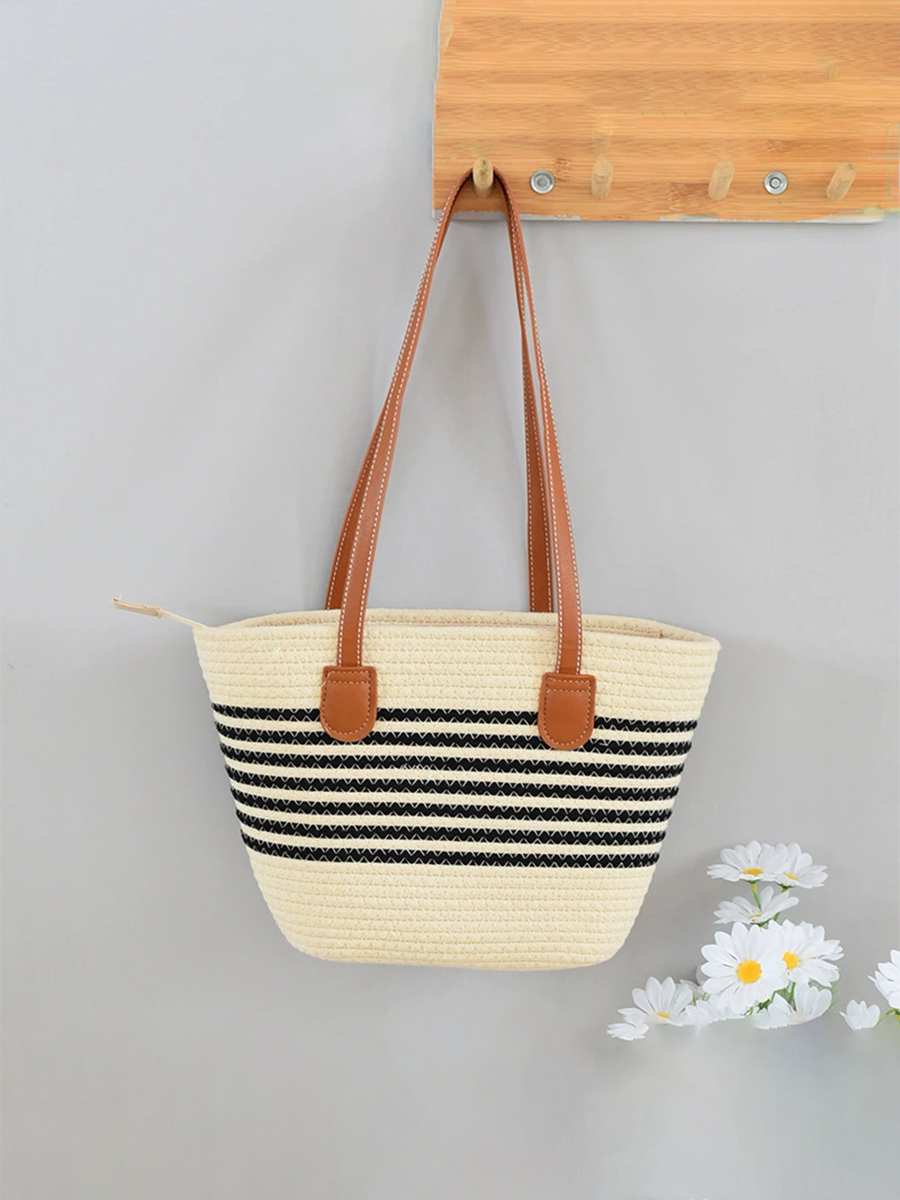 Bolso Capazo de Rafia para Playa