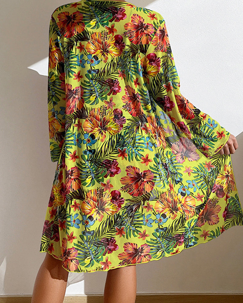 Glenda | Bikini con falda floral