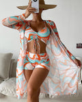 Manon | Conjunto de bikini de 3 piezas estampado