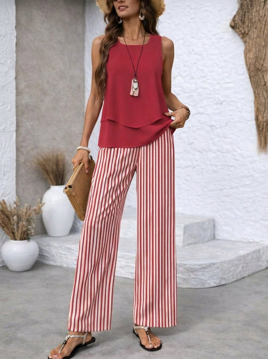 Rosa - Conjunto Riviera a Rayas