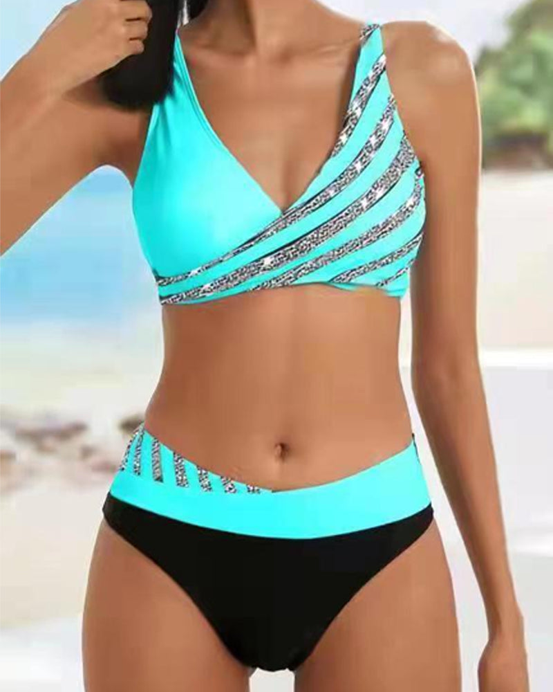 Mona | Bikini estampado en tonos cálidos