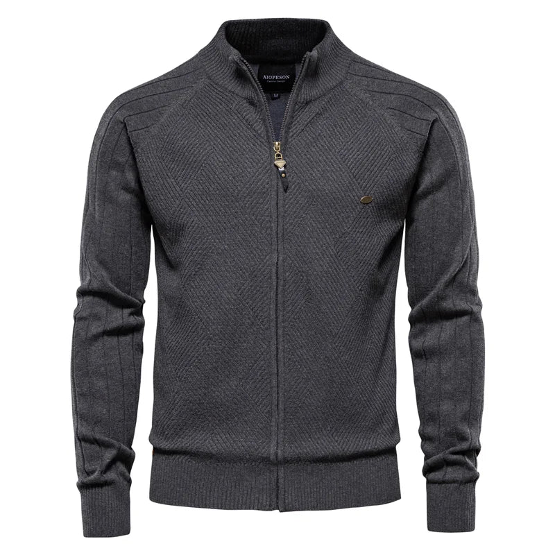Nicolás | Suéter-chaqueta de algodón premium