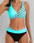 Mona | Bikini estampado en tonos cálidos