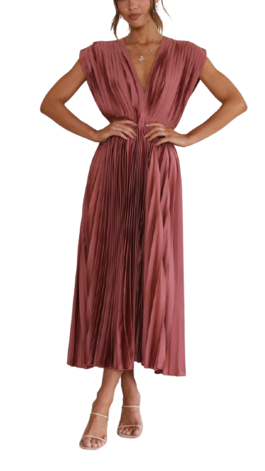 Violeta | Elegante vestido plisado