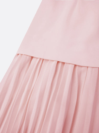 Micaela | Vestido largo plisado de diseño