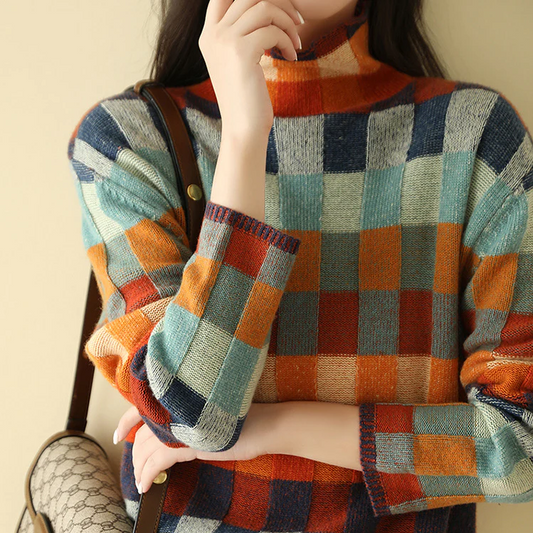 Alma | Jersey de cuello alto en 100% cachemir