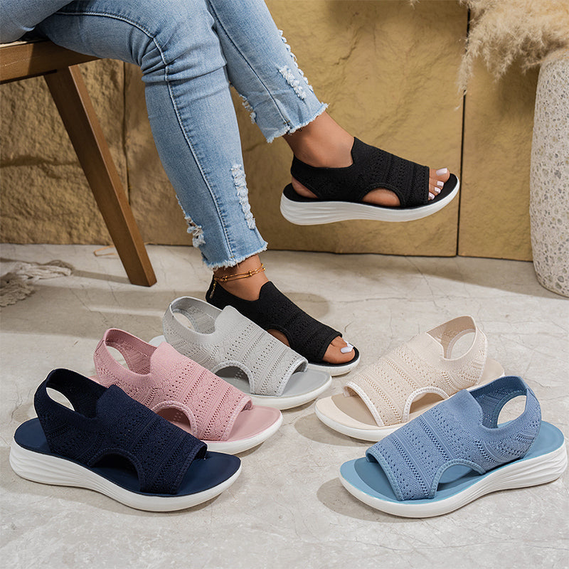Lara™ | Sandalen met platform, van ademend materiaal voor dames