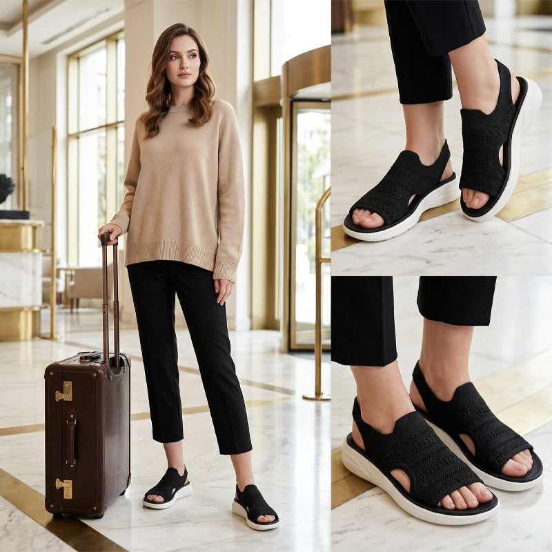 Lara™ | Sandalen met platform, van ademend materiaal voor dames