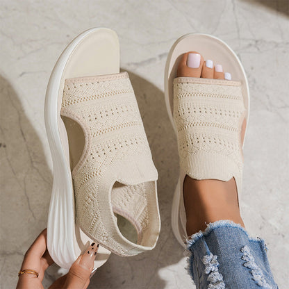 Claudia | Sandalias con plataforma, de material transpirable para mujer