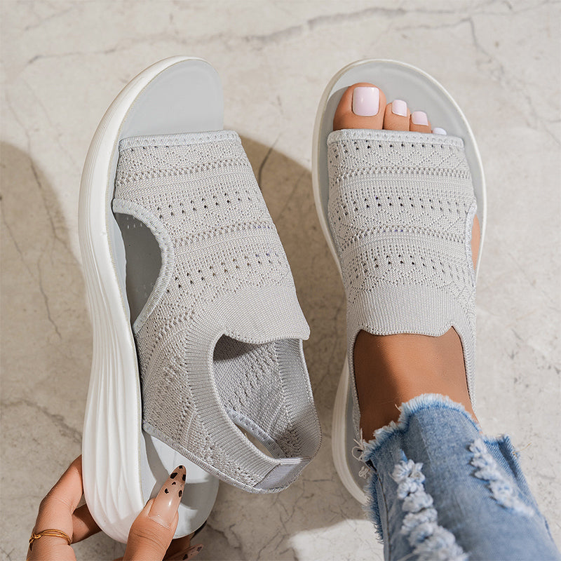Lara™ | Sandalen met platform, van ademend materiaal voor dames