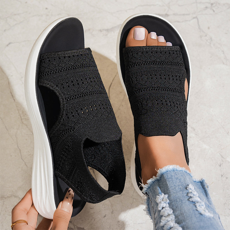 Lara™ | Sandalen met platform, van ademend materiaal voor dames