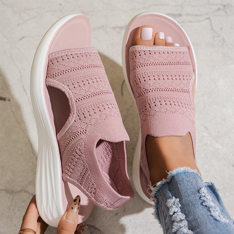 Lara™ | Sandalen met platform, van ademend materiaal voor dames