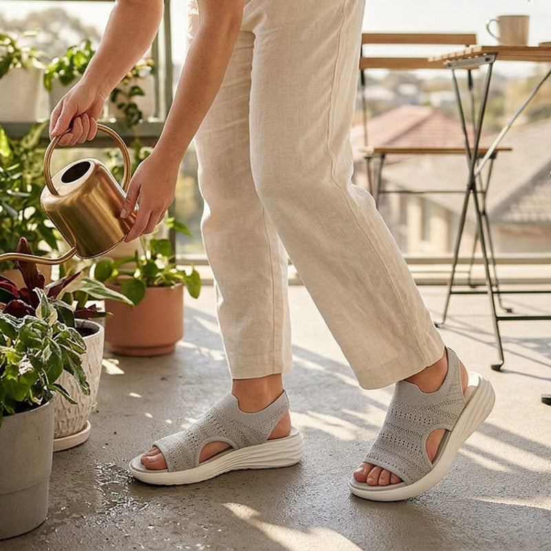 Lara™ | Sandalen met platform, van ademend materiaal voor dames